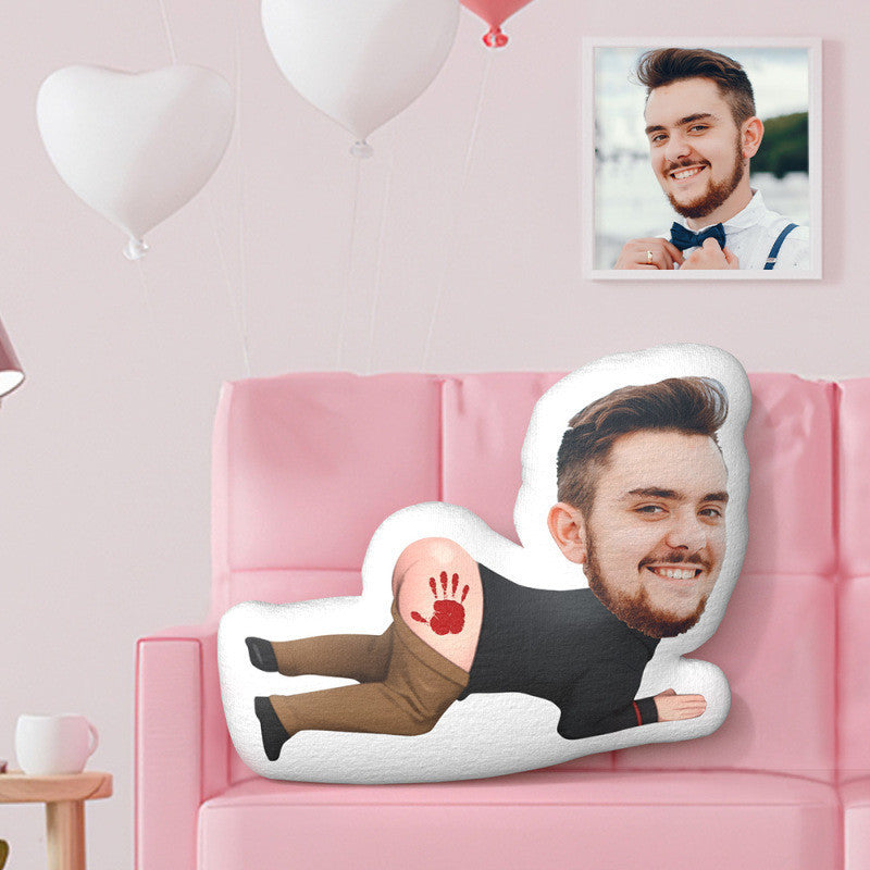 My Face Pillow Personalized Face Photo Pillow Minime Pillow Funny Gifts For Her For Valentine's Day