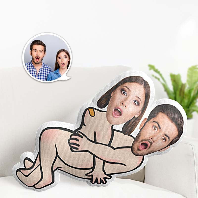 Personalized Couple Pillow, Valentine's Day Gifts, Face Pillow, Nude Couple, Gifts For Her & Him