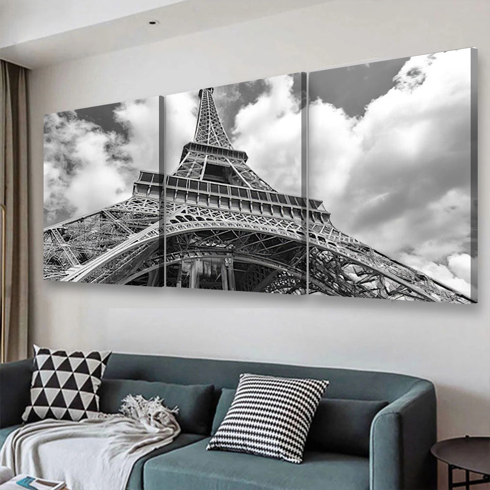 Eiffel Tower Landscape, Multi Canvas Wall Art Ideas, Multi Pieces Canvas Prints, 3Pcs 5Pcs Multi Panel Wall Art
