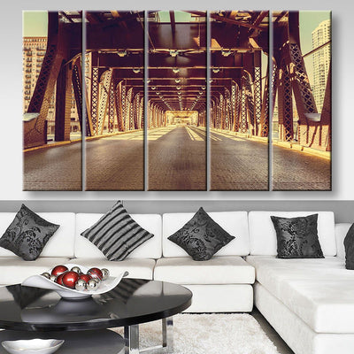 Chicago Landscape, Multi Canvas Wall Art Ideas, Multi Pieces Canvas Prints, 3Pcs 5Pcs Multi Panel Wall Art