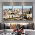 A Large Panoramic View Of Kansas City Missouri During The Daytime 2 Landscape, Multi Canvas Wall Art Ideas, Multi Pieces Canvas Prints, 3Pcs 5Pcs Multi Panel Wall Art