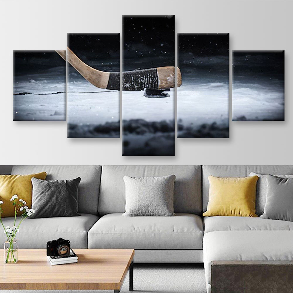 Hockey Sports And Recreation, Multi Canvas Wall Art Ideas, Multi Pieces Canvas Prints, 3Pcs 5Pcs Multi Panel Wall Art