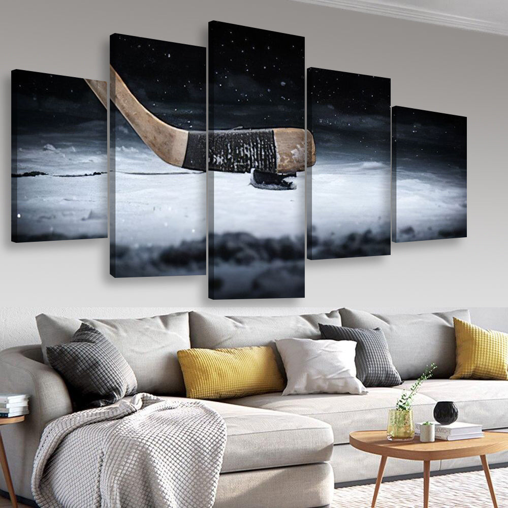 Hockey Sports And Recreation, Multi Canvas Wall Art Ideas, Multi Pieces Canvas Prints, 3Pcs 5Pcs Multi Panel Wall Art