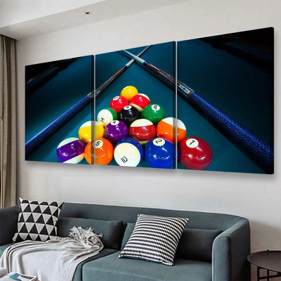 Sports Color Billiards, Multi Canvas Wall Art Ideas, Multi Pieces Canvas Prints, 3Pcs 5Pcs Multi Panel Wall Art
