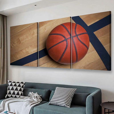 Basketball Ball 5, Multi Canvas Wall Art Ideas, Multi Pieces Canvas Prints, 3Pcs 5Pcs Multi Panel Wall Art