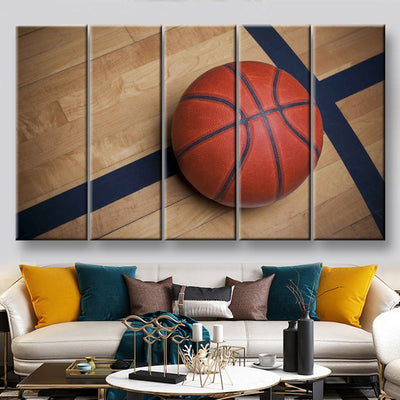 Basketball Ball 5, Multi Canvas Wall Art Ideas, Multi Pieces Canvas Prints, 3Pcs 5Pcs Multi Panel Wall Art