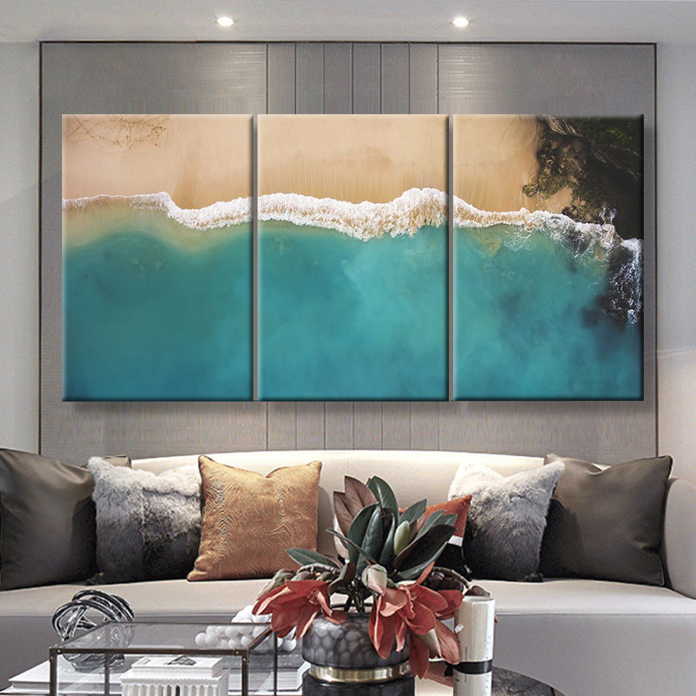 Beautiful Sea Landscape Landscape, Multi Canvas Wall Art Ideas, Multi Pieces Canvas Prints, 3Pcs 5Pcs Multi Panel Wall Art