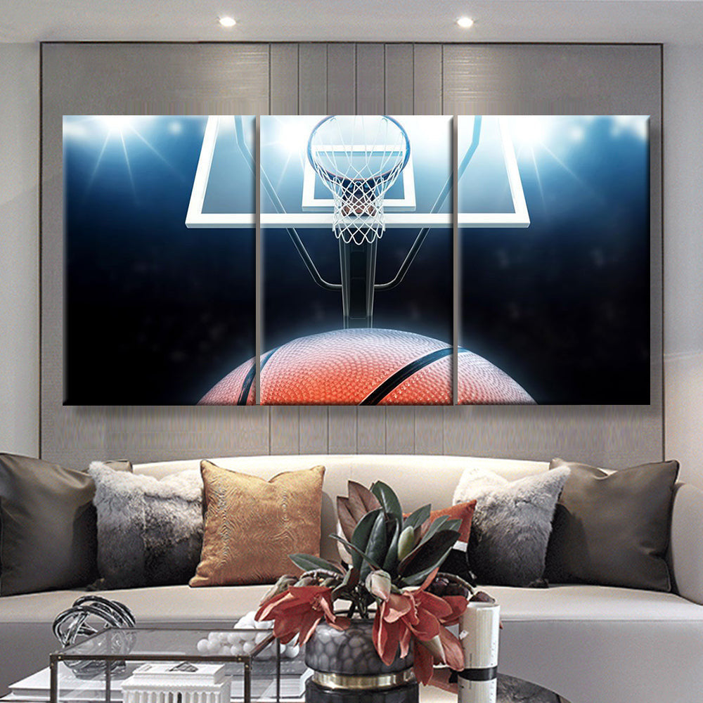 Basketball Ring, Multi Canvas Wall Art Ideas, Multi Pieces Canvas Prints, 3Pcs 5Pcs Multi Panel Wall Art