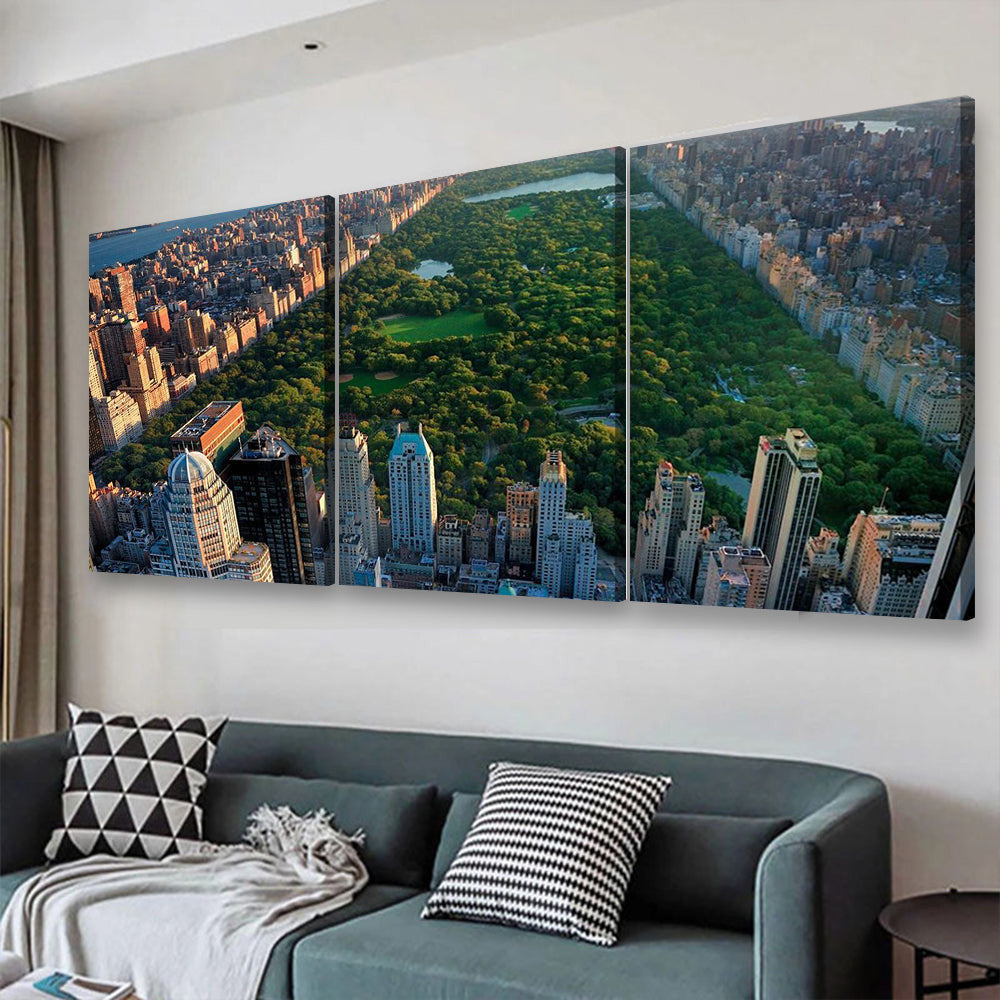 Central Park New York Landscape, Multi Canvas Wall Art Ideas, Multi Pieces Canvas Prints, 3Pcs 5Pcs Multi Panel Wall Art