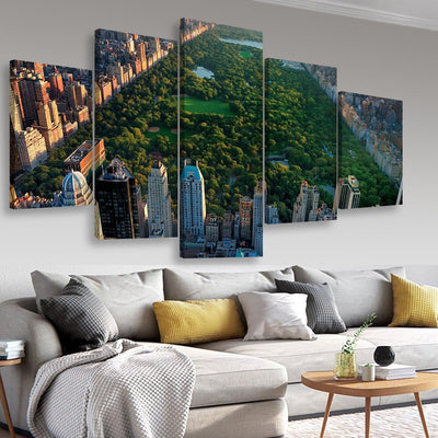 Central Park New York Landscape, Multi Canvas Wall Art Ideas, Multi Pieces Canvas Prints, 3Pcs 5Pcs Multi Panel Wall Art