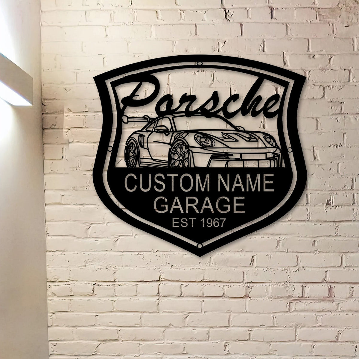 911 992 GT3 RS Angle Silhouette Metal Wall Art, Personalized Car Garage Sign, Custom Auto Decor Gift for Men Dad Husband
