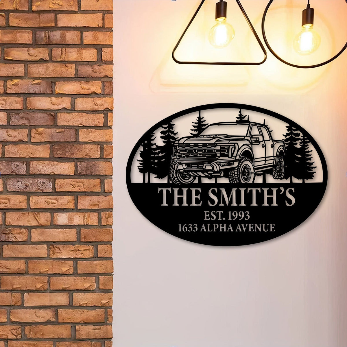 2024 Raptor R Perspective Metal Car Silhouette Sign, Personalized Truck Wall Art, Custom Garage Decor, Gift for Husband