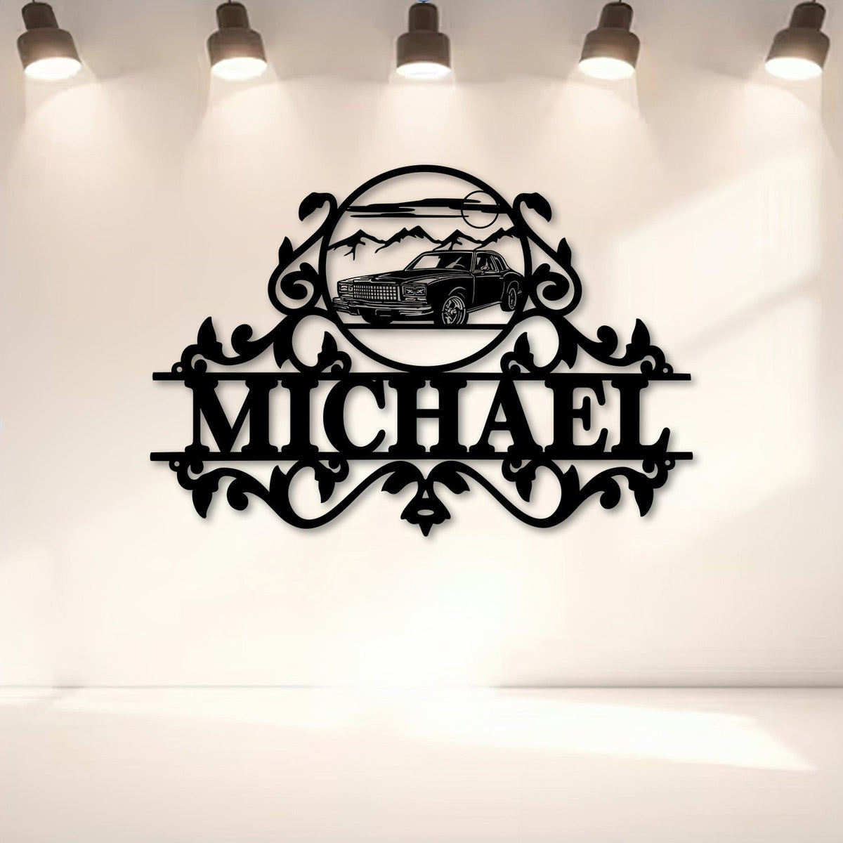 1979 Monte Carlo Metal Wall Art, Classic Chevy Car Silhouette Sign, Custom Garage Decor, Gift for Dad