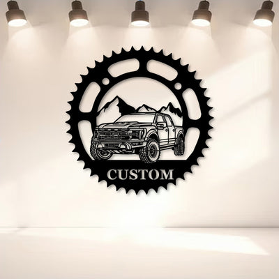 2024 Raptor R Perspective Metal Car Silhouette Sign, Custom Offroad Garage Wall Art Gift for Husband