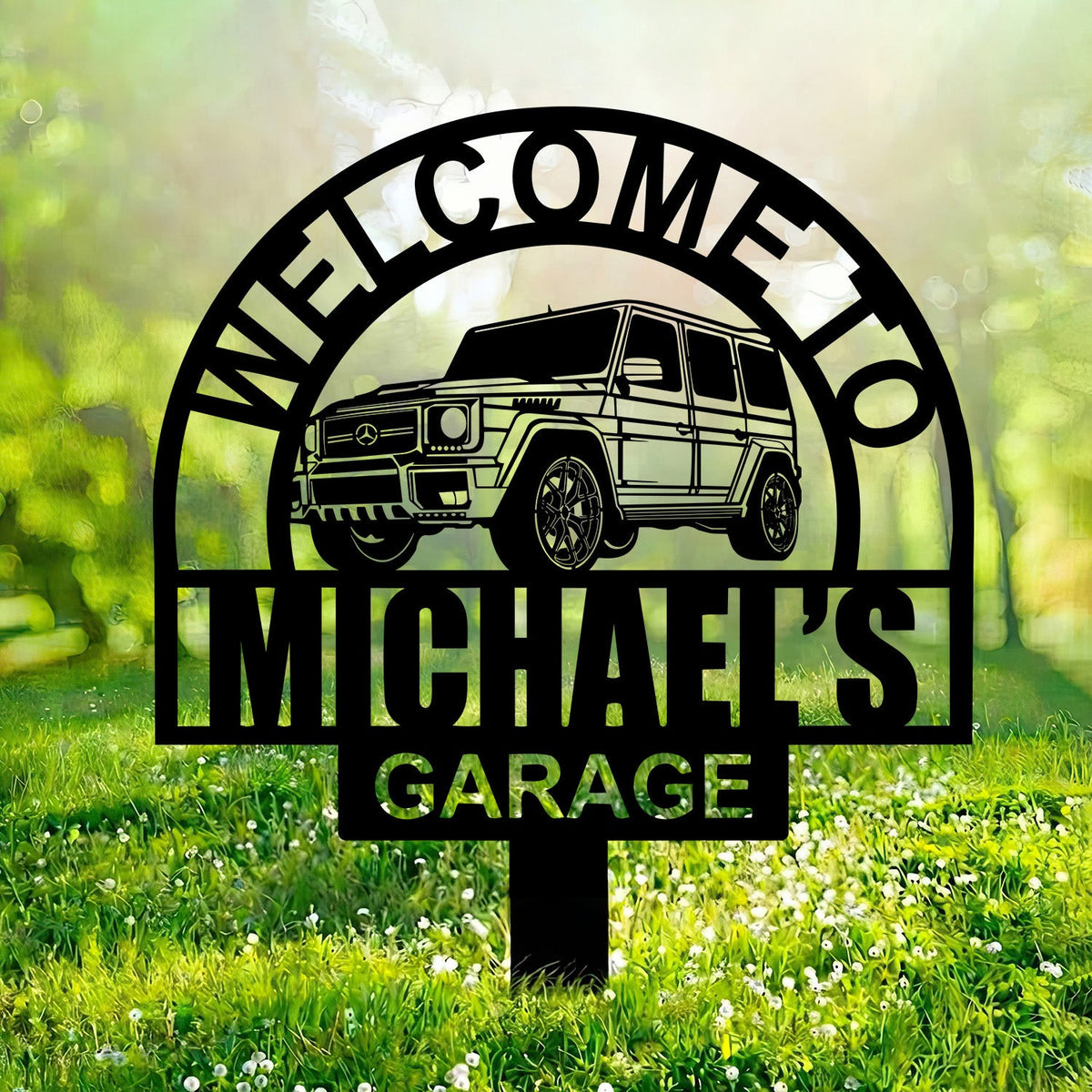 Mercedes G Class Metal Sign Custom Car G Wagon Garage Wall Decor Luxury SUV Home Decor Gift for Men Husband