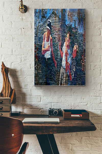Blood In Blood Out Poster - Movie Wall Art - Gift For Movie Lover, Jesse Borrego Fan, Benjamin Bratt Fan Canvas Gallery Wrapped Canvas Framed Gift Idea Framed Prints, Canvas