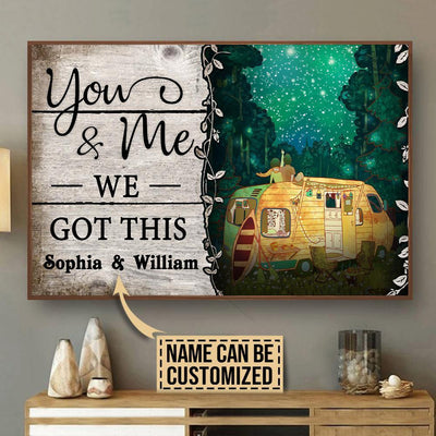 Aeticon Gifts Personalized Camping Camper You And Me Canvas