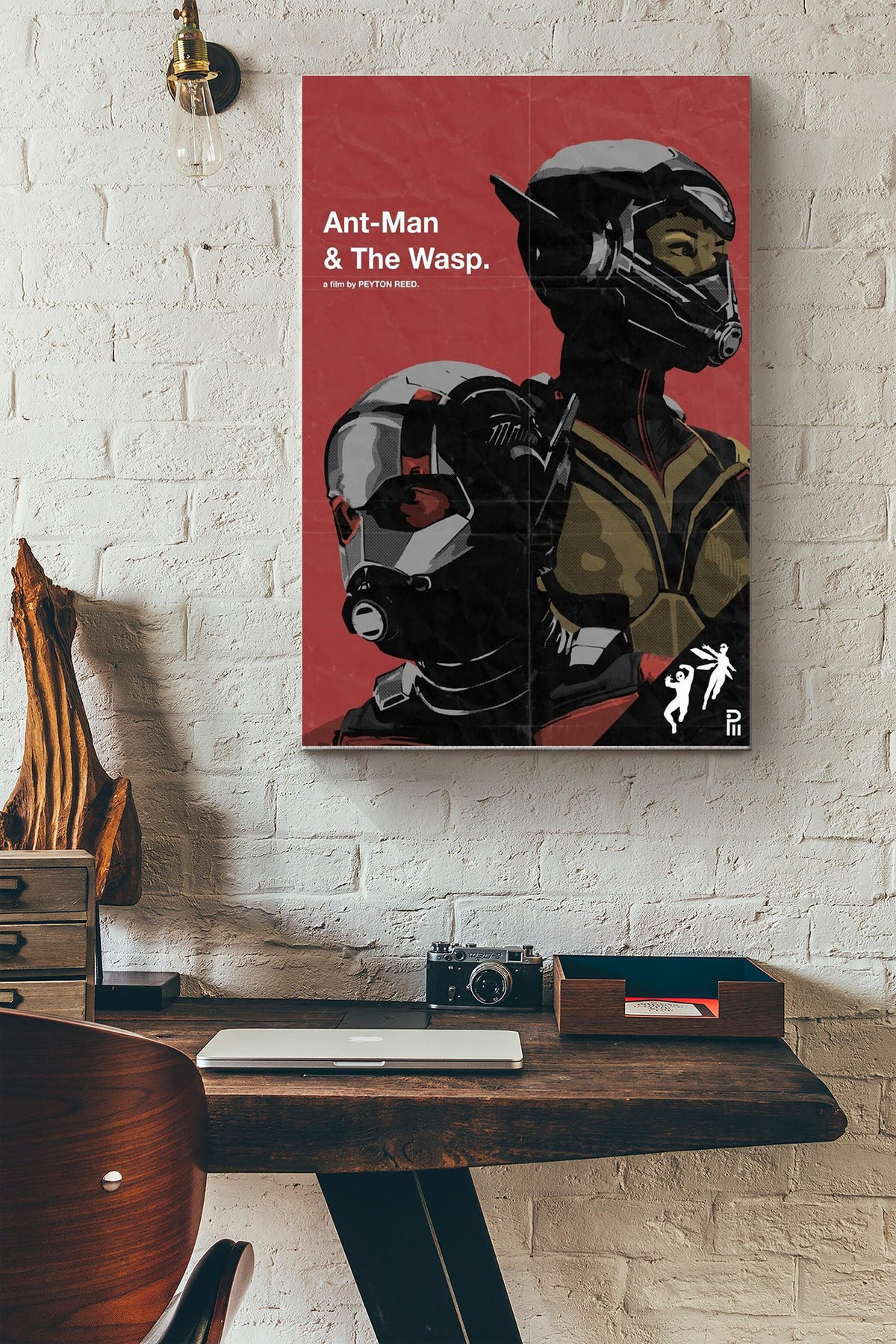 Ant-man and The Wasp Poster Canvas Gallery Wrapped Canvas Framed Gift Idea