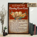 Aeticon Gifts Personalized Reading Room Rules Canvas