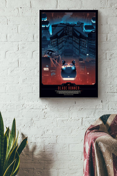 Blade Runner Print Movie Wall Art Poster Canvas Gallery Wrapped Canvas Framed Gift Idea Framed Prints, Canvas