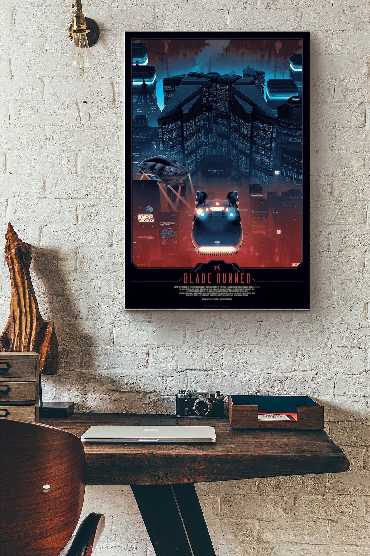 Blade Runner Print Movie Wall Art Poster Canvas Gallery Wrapped Canvas Framed Gift Idea Framed Prints, Canvas