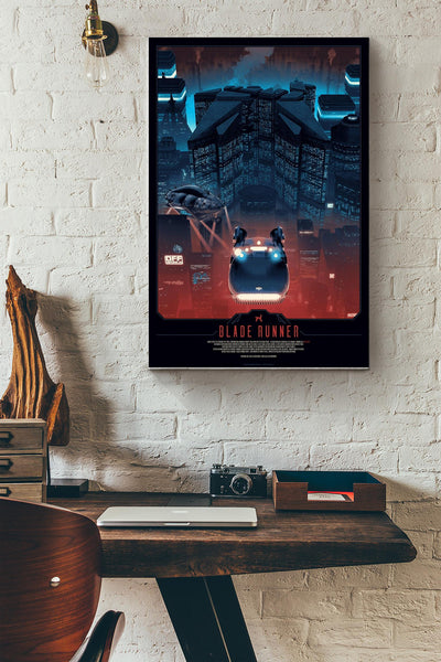 Blade Runner Print Movie Wall Art Poster Canvas Gallery Wrapped Canvas Framed Gift Idea Framed Prints, Canvas