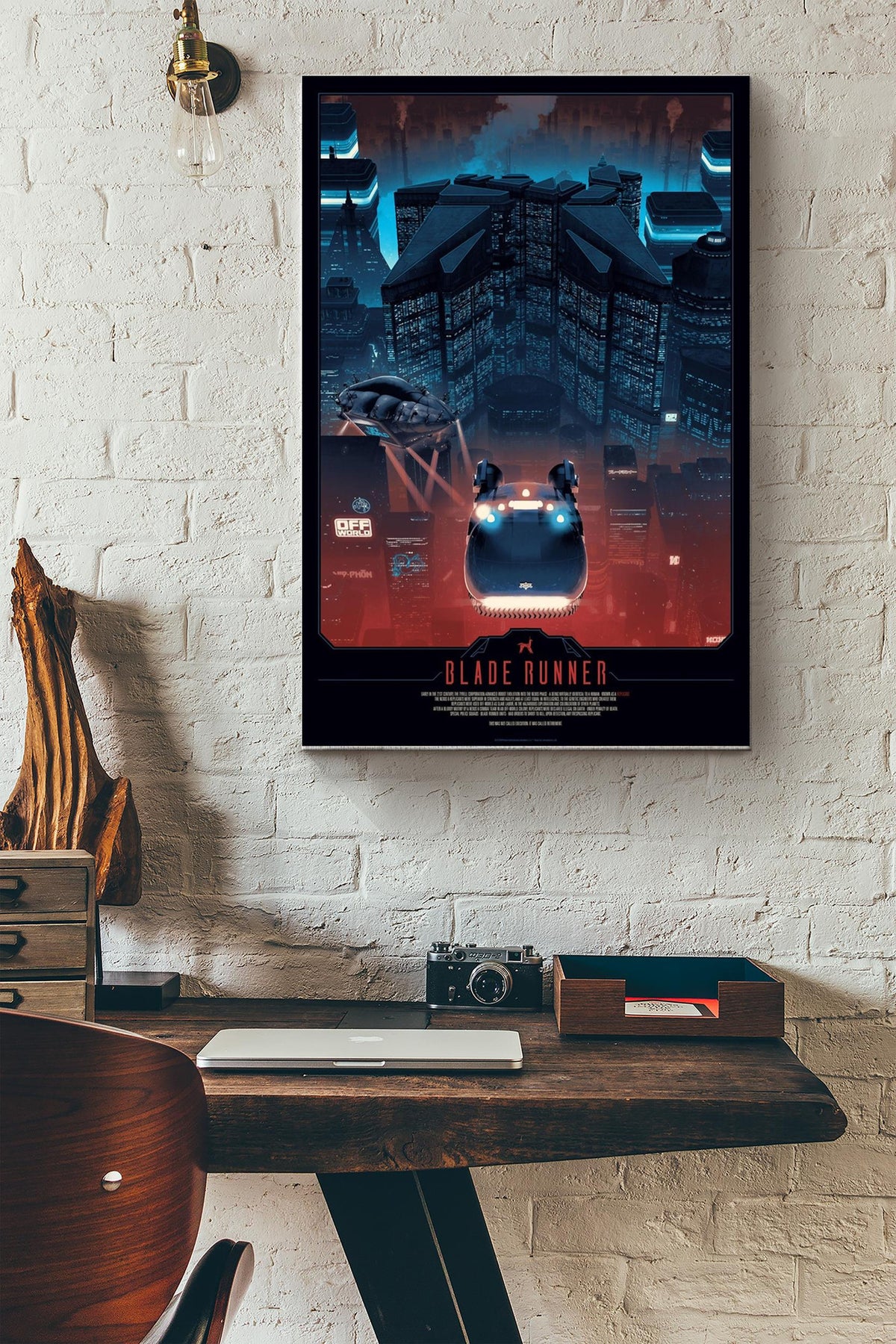 Blade Runner Print Movie Wall Art Poster Canvas Gallery Wrapped Canvas Framed Gift Idea Framed Prints, Canvas