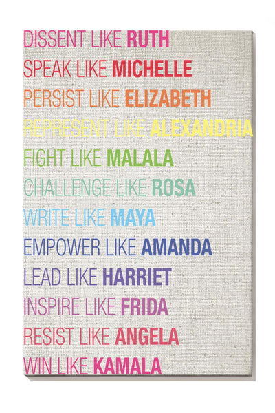 Act Like Powerful Women Feminism Wall Art For Home Decor Canvas Gallery Wrapped Canvas Framed Gift Idea Framed Prints, Canvas