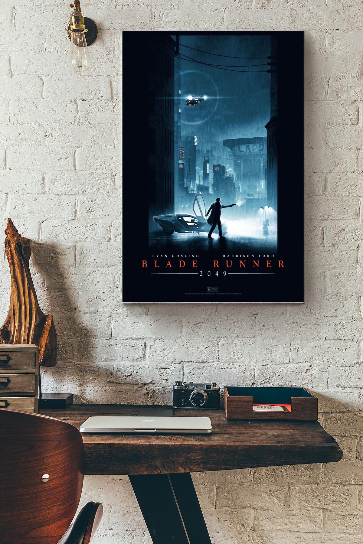 Blade Runner 2049 Print Movie Poster Canvas Gallery Wrapped Canvas Framed Gift Idea