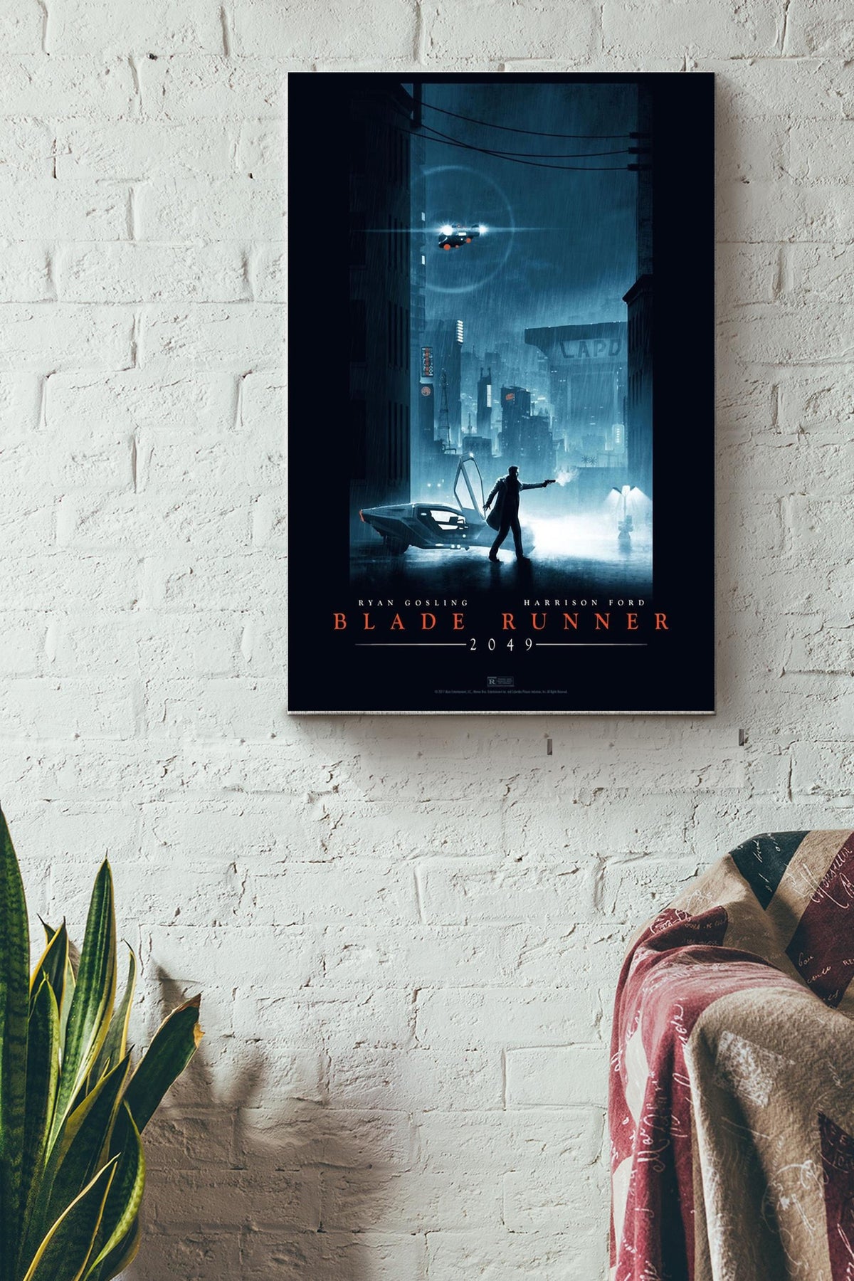 Blade Runner 2049 Print Movie Poster Canvas Gallery Wrapped Canvas Framed Gift Idea