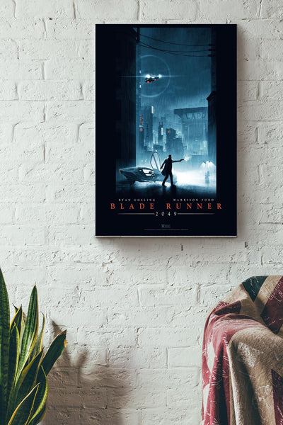 Blade Runner 2049 Print Movie Poster Canvas Gallery Wrapped Canvas Framed Gift Idea