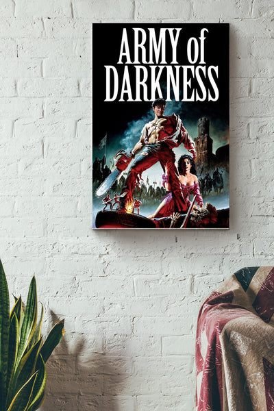 Army of Darkness Poster Canvas Gallery Wrapped Canvas Framed Gift Idea