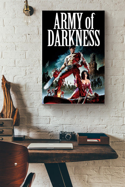 Army of Darkness Poster Canvas Gallery Wrapped Canvas Framed Gift Idea