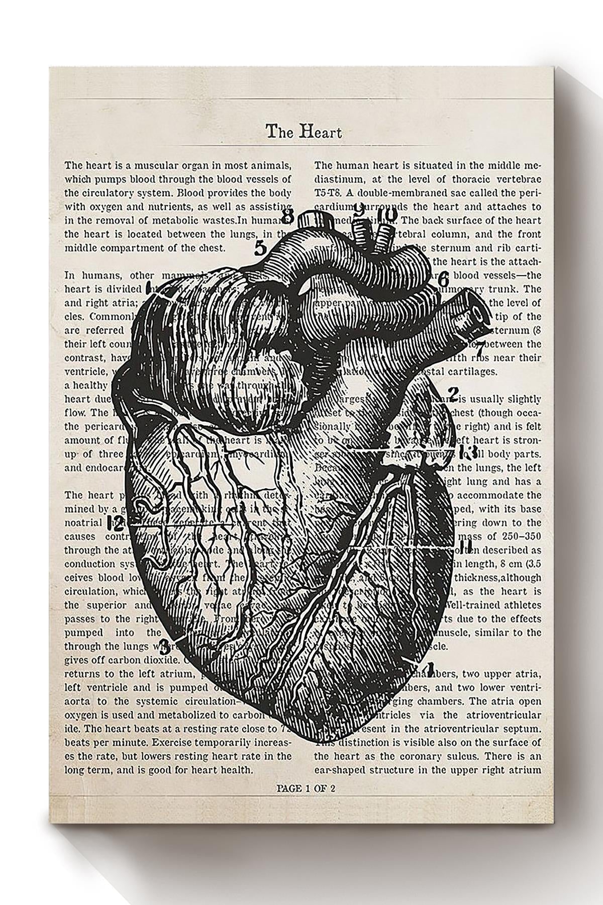 Cardiologist Flower Heart Collection Poster Canvas