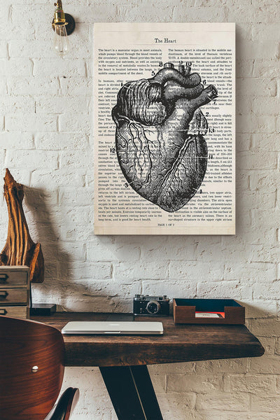 Cardiologist Flower Heart Collection Poster Canvas
