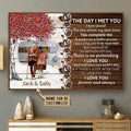 Aeticon Gifts Personalized Brown Camping The Day I Met You Canvas
