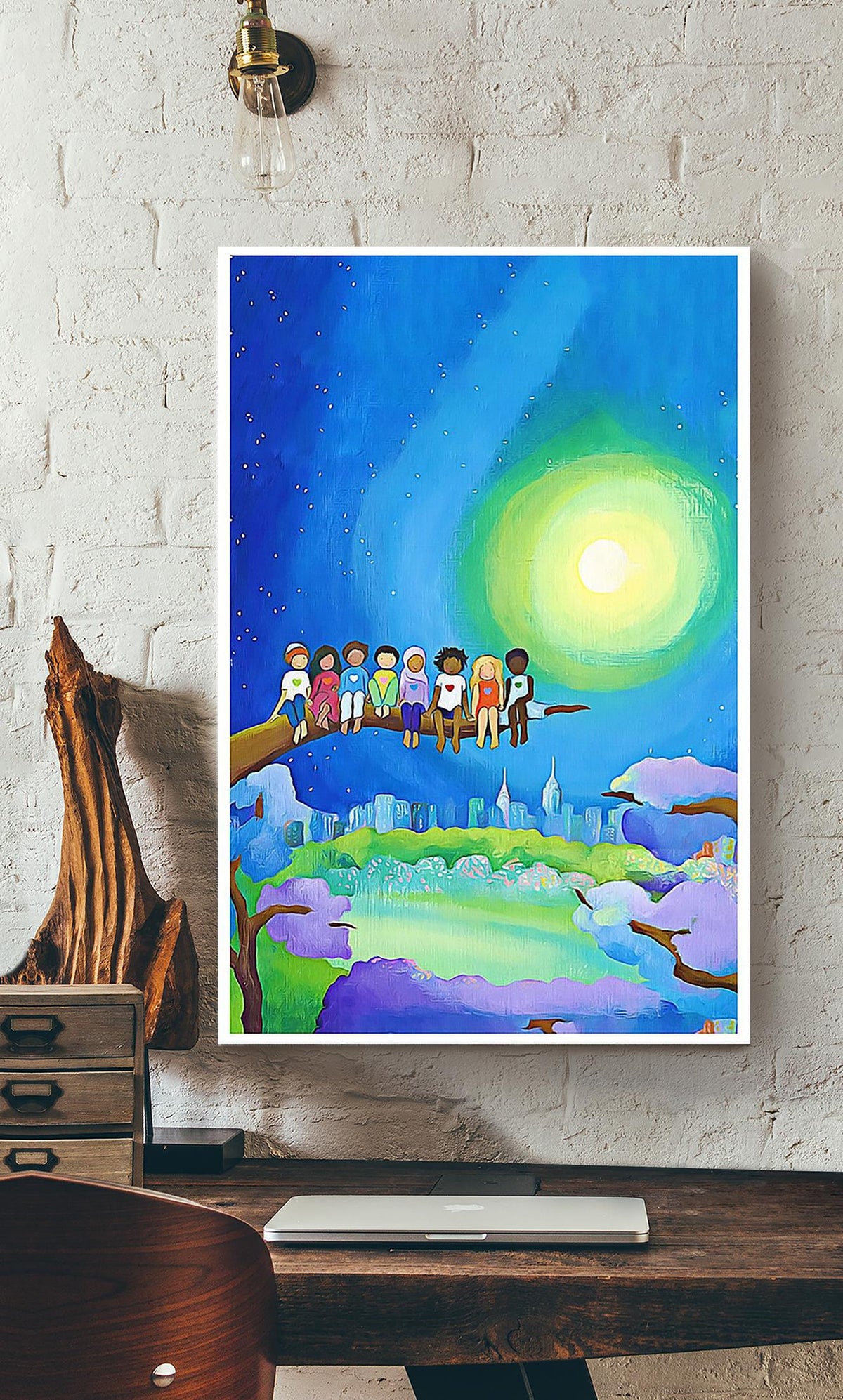 All Are Welcome Equality Wall Art For Nursery Pre School Decor Canvas Gallery Wrapped Canvas Framed Gift Idea Framed Prints, Canvas