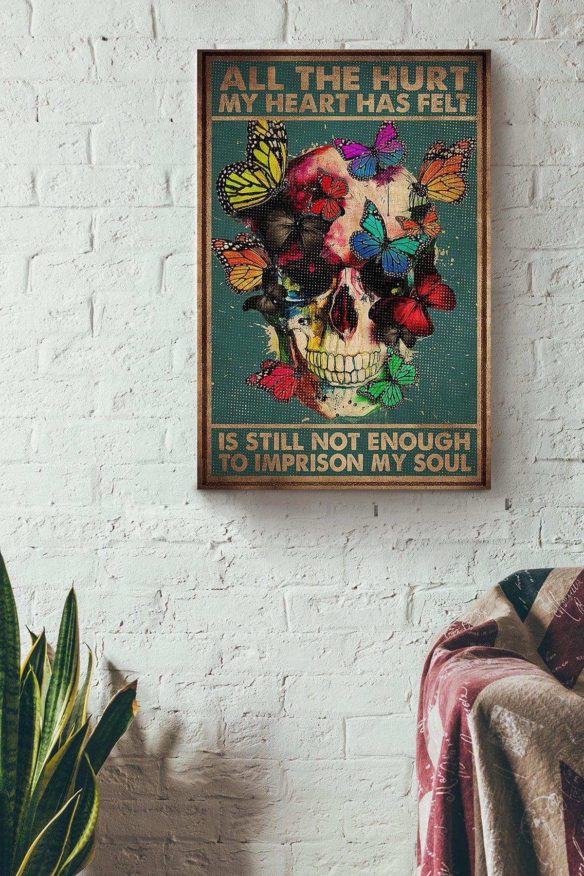 All The Hurt My Heart Has Felt Halloween Wall Decor Gift For Pumpkin Carving Ideas Halloween Decorations Haunted Houses Canvas