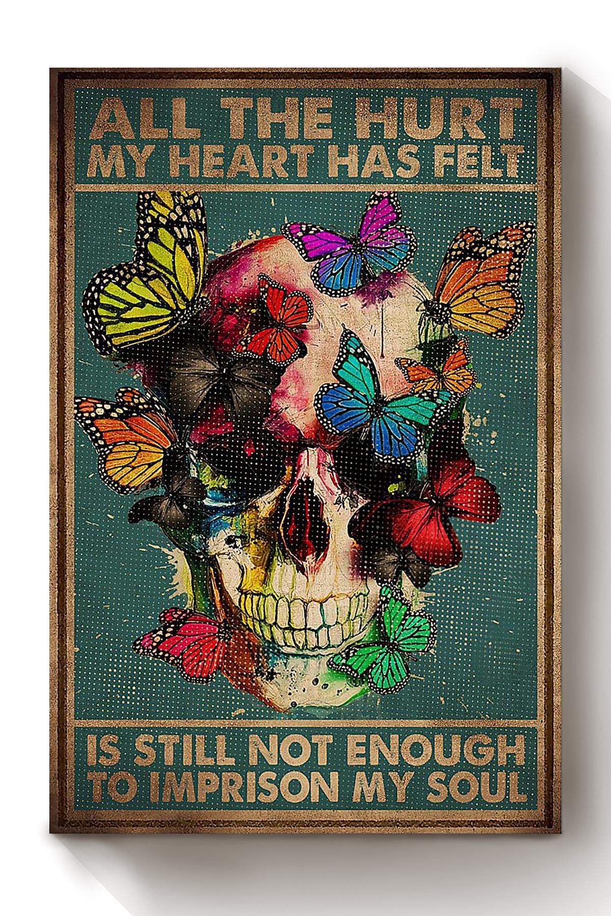 All The Hurt My Heart Has Felt Halloween Wall Decor Gift For Pumpkin Carving Ideas Halloween Decorations Haunted Houses Canvas