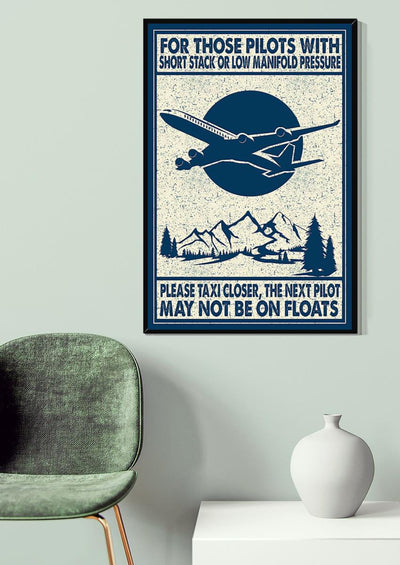Avition Quote Note Aircraft Wall Art Gift For Pilots Fliers Canvas Gallery Wrapped Canvas Framed Gift Idea Framed Prints, Canvas