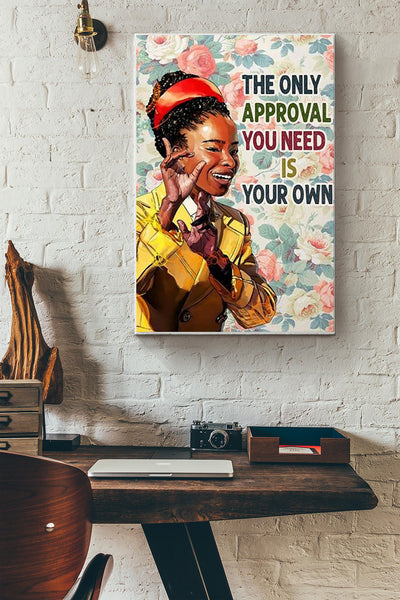 Amanda Gorman With Red Headband For There Is Always Light Decor Poster Canvas Gallery Wrapped Canvas Framed Gift Idea