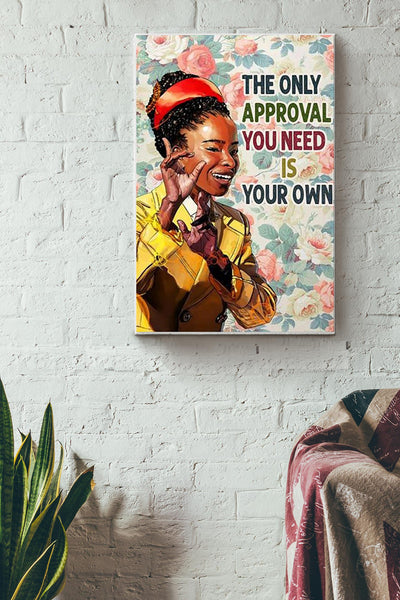 Amanda Gorman With Red Headband For There Is Always Light Decor Poster Canvas Gallery Wrapped Canvas Framed Gift Idea