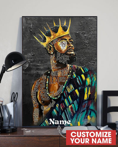 Black Man Leader Wall Art Decor Personalized Prints Home Decor Gift Idea Birthday Framed Prints, Canvas