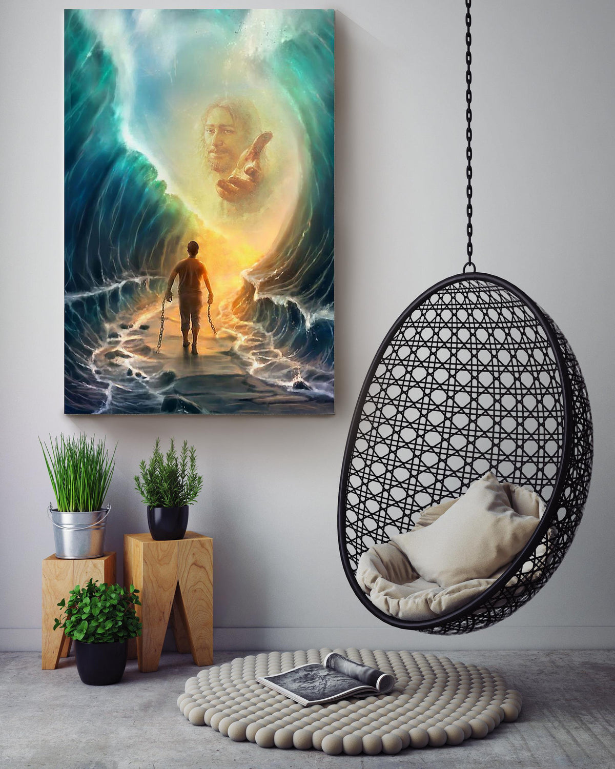 God Will Make A Way For You Prayer For Healing Christian Wall Art Gift For Son Of God Canvas Framed Prints, Canvas