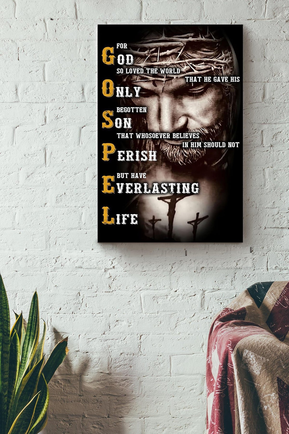 God Prayer For Healing Christian Wall Art Gift For Christmas Decor Son Of God Canvas Framed Prints, Canvas