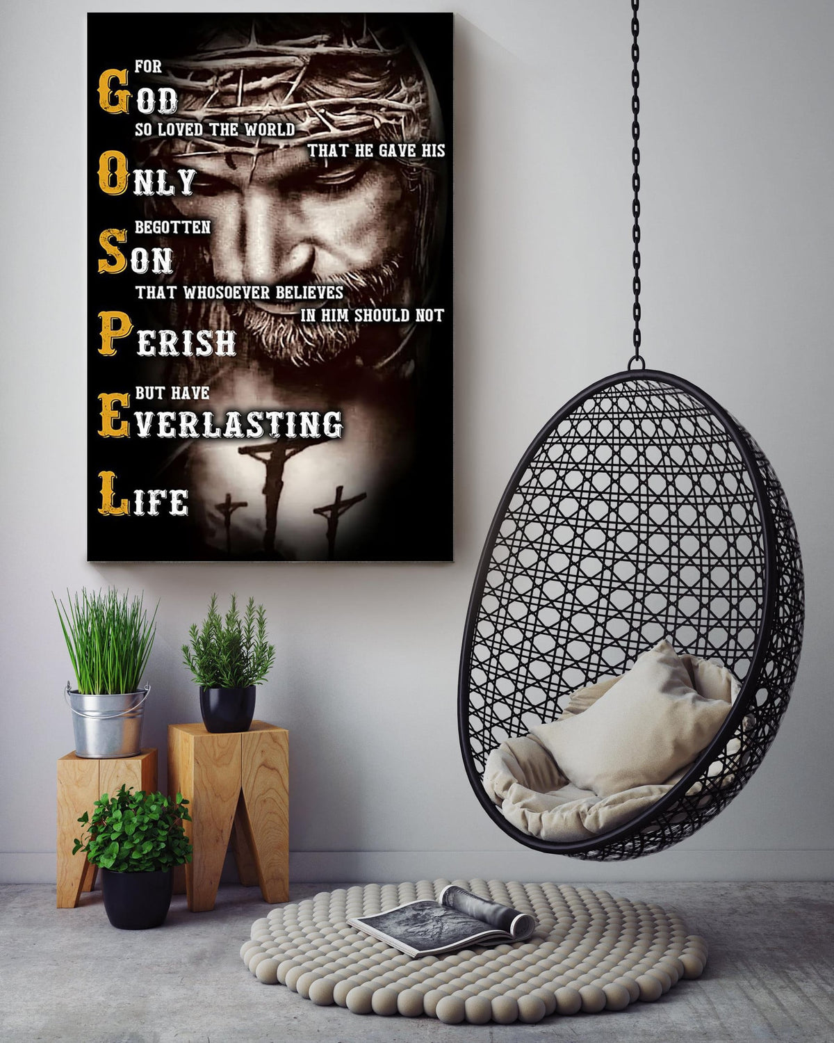 God Prayer For Healing Christian Wall Art Gift For Christmas Decor Son Of God Canvas Framed Prints, Canvas