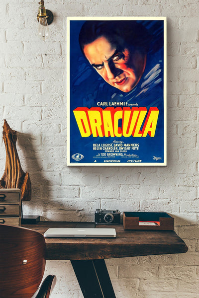 DRACULA Classic Movie Poster Wallart Canvas Gallery Wrapped Canvas Framed Gift Idea