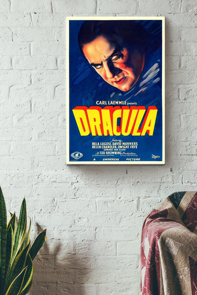 DRACULA Classic Movie Poster Wallart Canvas Gallery Wrapped Canvas Framed Gift Idea