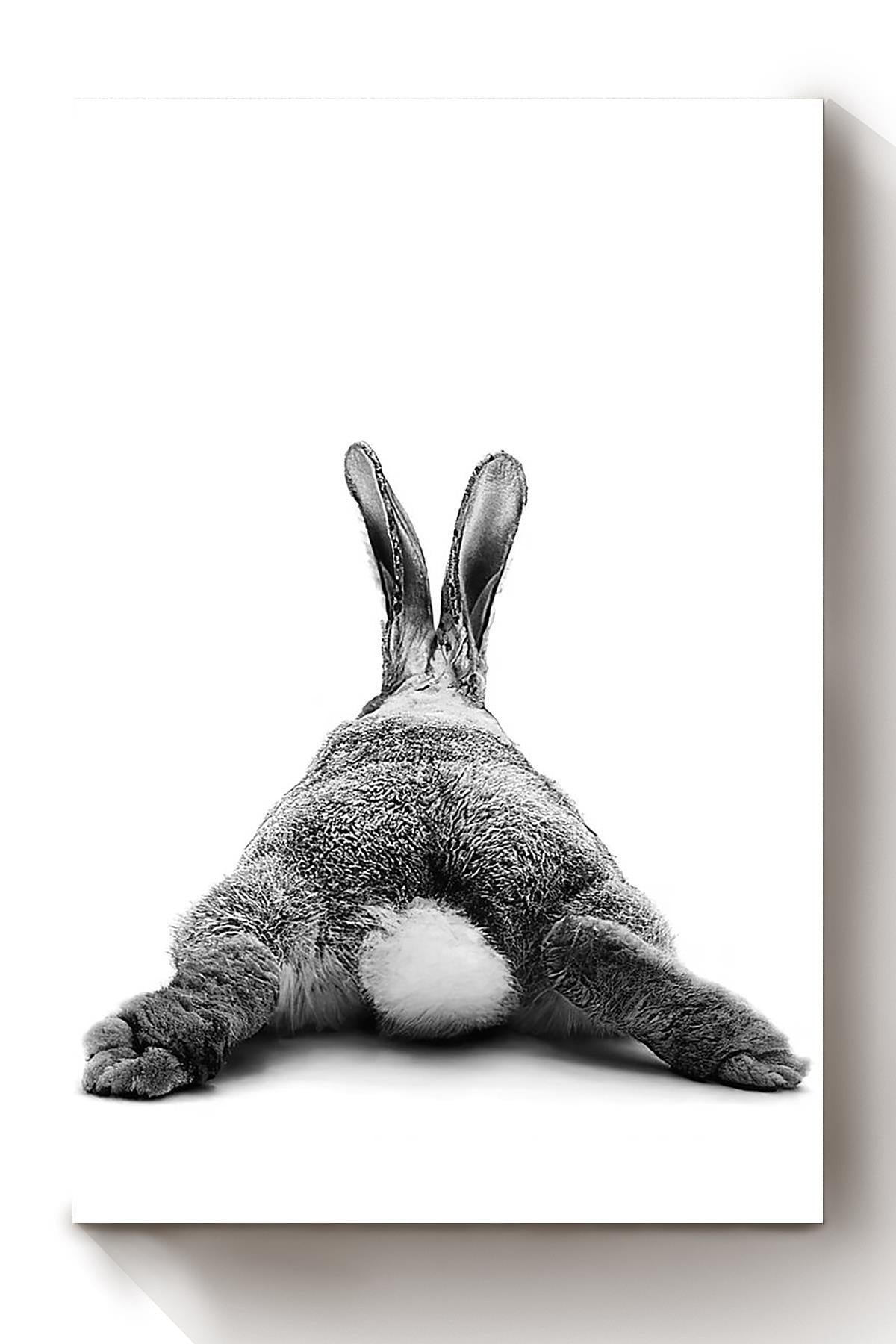Cute Rabbit Butt Funny Gift For Friends Birthday Houswarming Canvas