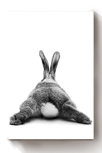 Cute Rabbit Butt Funny Gift For Friends Birthday Houswarming Canvas